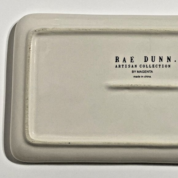 RAE DUNN HELLO GORGEOUS Platter Plate Dish Serving Vanity Tray Ceramic Coastal - Picture 4 of 9